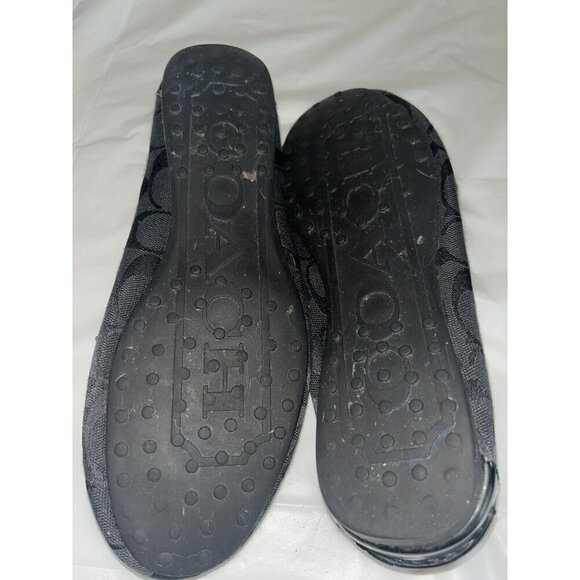 Coach Fortunata Black Driving Loafer Flats Size 7.5 B - Picture 12 of 13